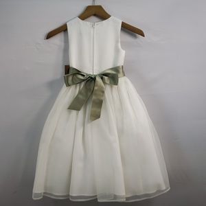 Us Angels Dresses - US ANGELS FLOWER GIRL DRESS SATIN AND ORGANZA Us Angels Dresses - US ANGELS FLOWER GIRL DRESS SATIN AND ORGANZA
